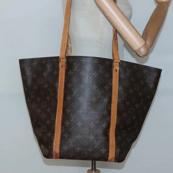 LOUIS VUITTON Monogram Sac Shopping Tote Bag M51108 LV Auth 139963 - Picture 3 of 16
